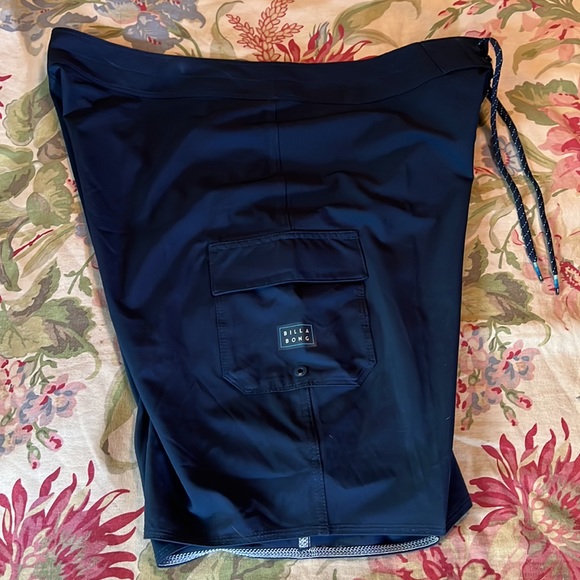 BILLABONG Size 36 Platinum X All Day Board Short Teal Bathing Suit Swim Tie NEW - Picture 3 of 16